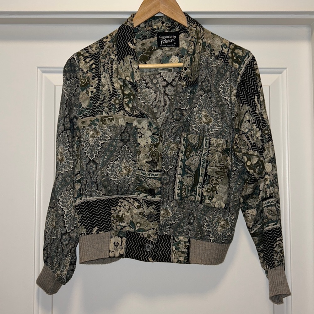Caroline Little Petites paisley button up